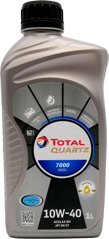 Олива моторна TOTAL Quartz 7000 Diesel 10W-40 1 л (201534) (214111)